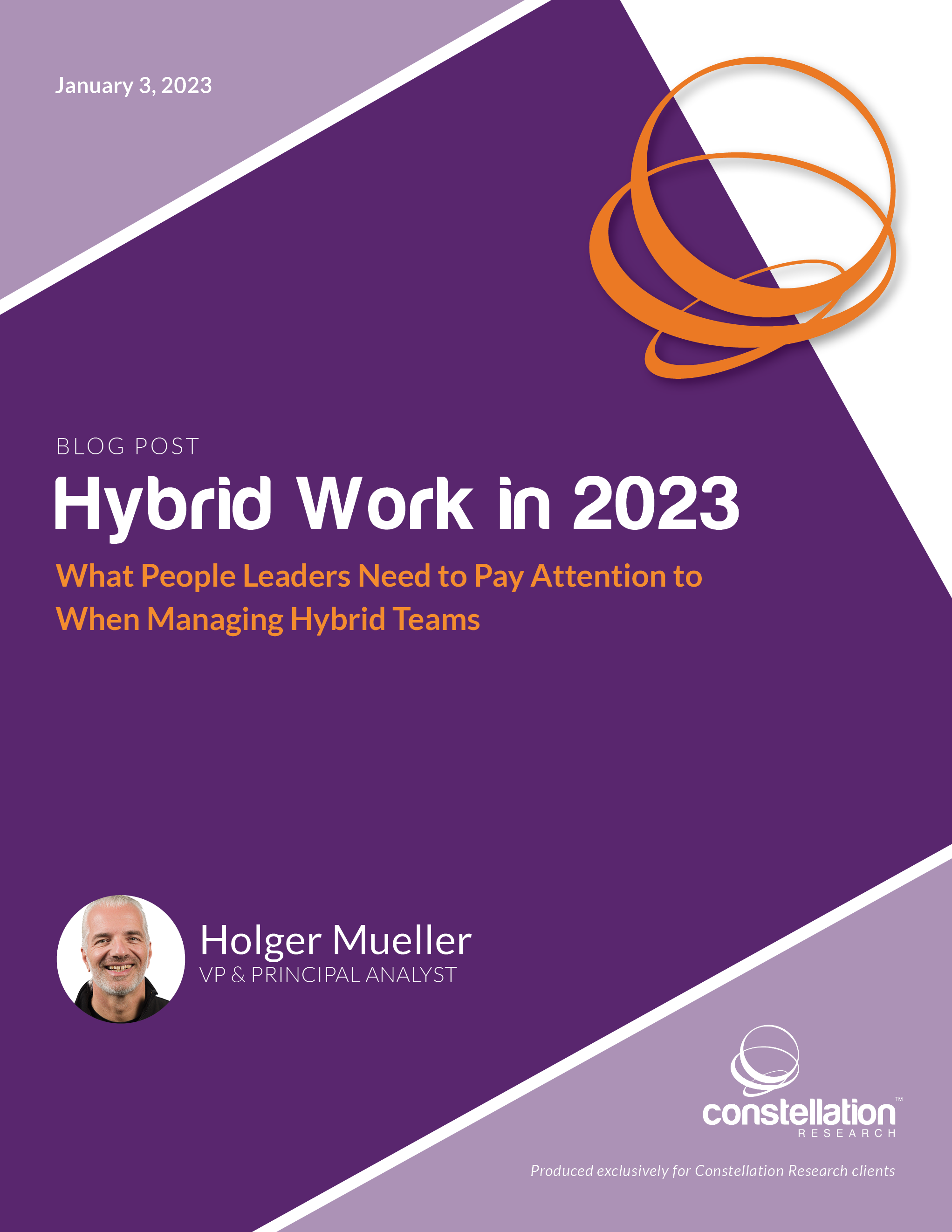 Hybrid Work in 2023 Constellation Research Inc.